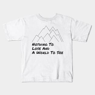 Adventure Quote Design Kids T-Shirt